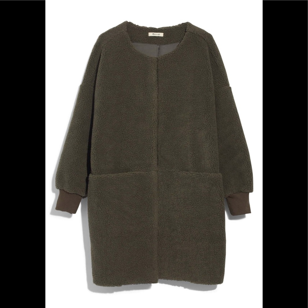 Madewell Bonded Fleece Cocoon Coat